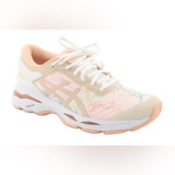 NIB ASICS Gel Kayano 24 Lite Show  white/apricot ice sz 8 NWT - Picture 15 of 16